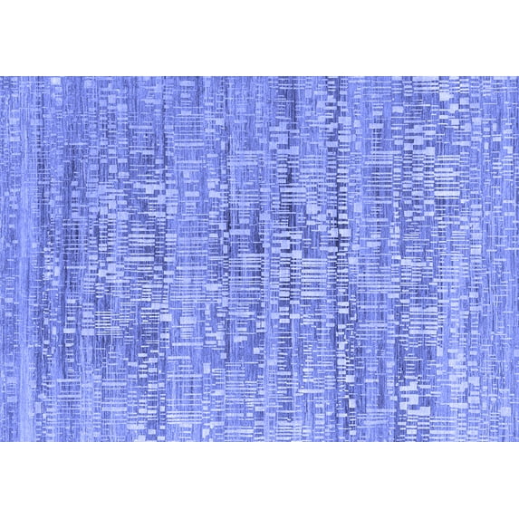 Ahgly Company Indoor Rectangle Oriental Blue Industrial Area Rugs, 2' x 4'