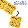 thumbnail image 3 of EIGTHTAIL 600 Pcs Carnival Raffle Tickets For Festivals Double Roll Raffle Tickets Events Raffle Tickets Single Ticket Roll for Games Universal Use, 3 of 8