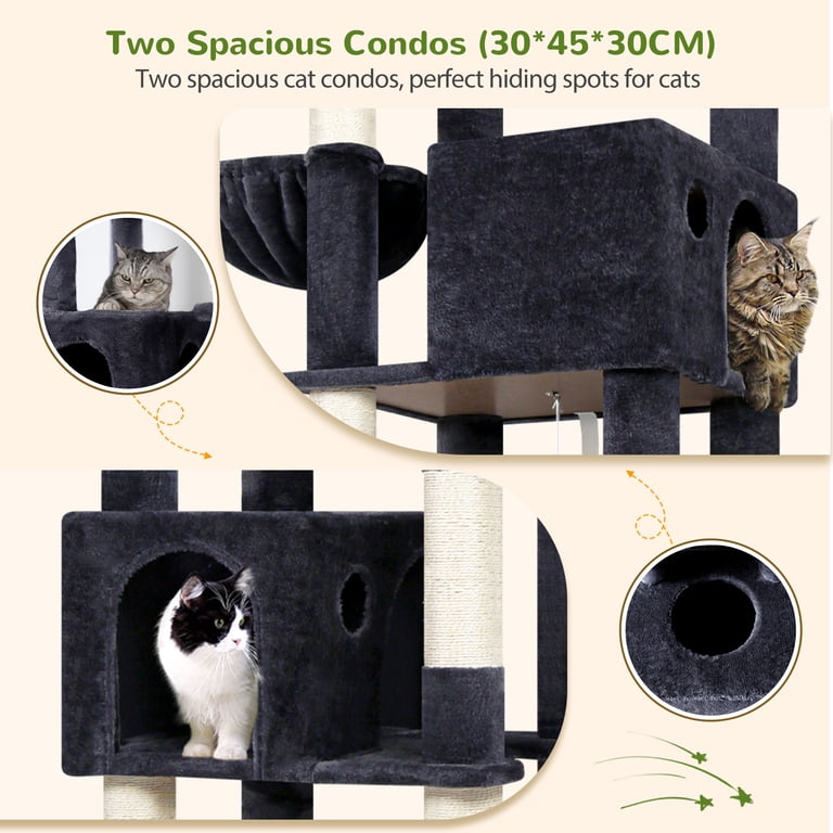 Globlazer 83-Inch Heavy Duty Cat Tree, Dark Gray photo 2