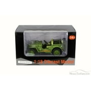 ARMY Jeep Vehicle US ARMY, Green - American Diorama 77404 - 1/18 Scale Diecast Model Toy Car