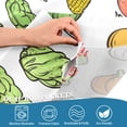 thumbnail image 5 of Yayeee Kitchen Curtains Tier Set of 2 Light Filtering 57"x36" Over Sink Window Panels, Green Vegetables Pattern, 5 of 7