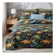 thumbnail image 1 of Edredón Ligero Real Textil + 2 Fundas de Almohada, Juego de Colcha Matrimonial, Color Dinosaurios, 1 of 7