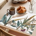 thumbnail image 3 of Vintage Tropical Leaf Placemats Set of 12, Watercolor Summer Rustic Floral Country Farm Non-Slip Place Mats Washable Table Mats for Kitchen Dining Table Decorations Indoor/Outdoor, 3 of 9