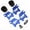 Blue, variant on Quality Aluminum Battery Mount for Traxxas 1/5 X-Maxx 6S/8S, Secure Fixity, 148g for Off-Road Electric Trucks