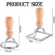 thumbnail image 5 of Ravioli Maker Cutter Stamp Set - 2 Pieces Square Round Ravioli Mold, Pasta Maker Mold with Wooden Handle and Fluted Edge, 5 of 5