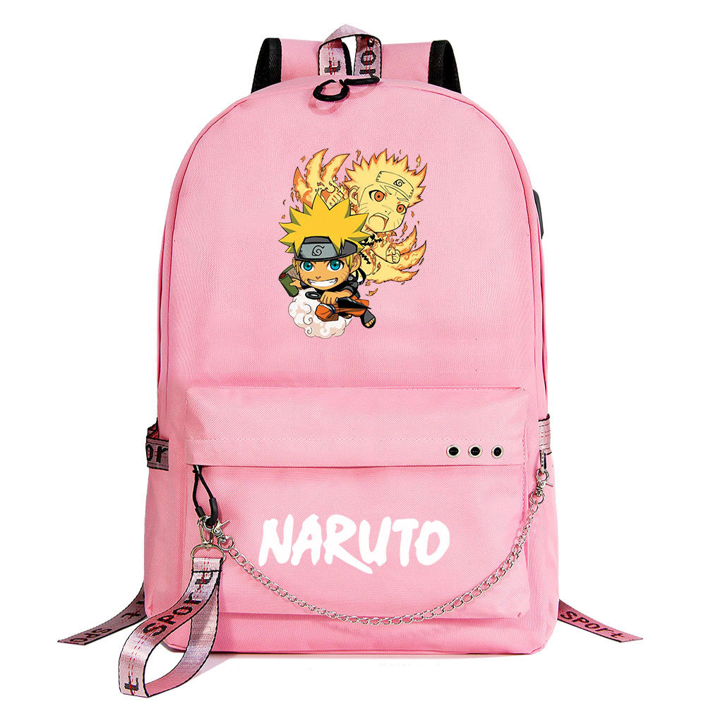 Bzdaisy Naruto Backpack - Double Side Pockets, Fits 15'' Laptop