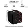 thumbnail image 4 of Tissue Red Glitter1 Box Cover Holder, Square by Xecao - Leather Decorative Organizer for Tabletop, Bathroom, Car, Office, 4 of 8