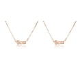 thumbnail image 3 of Sonducket Letra inglesa Constelaciones Tema Amistad Collar Ins Colgante para Amante Amigo Festival Regalos Oro rosa aries Aries 2Conjunto, 3 of 6