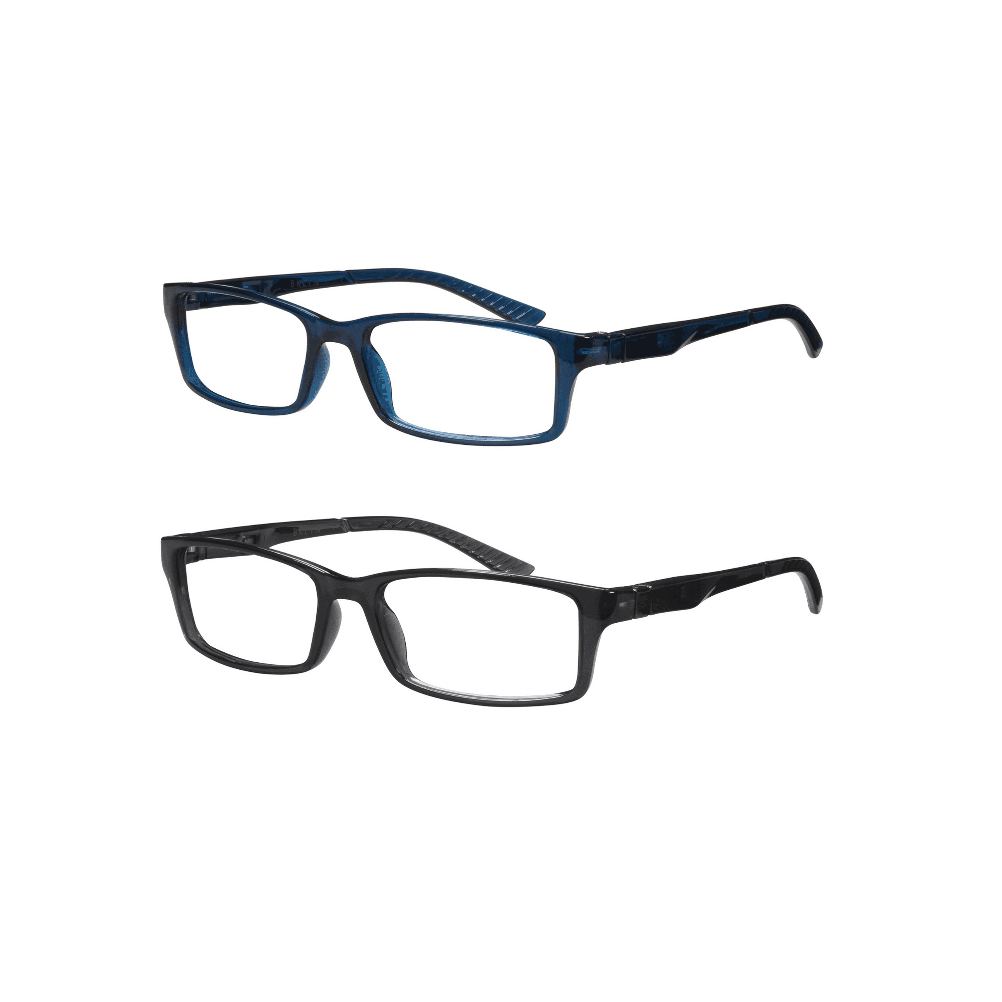 Bklyn, Windsor +1.25, Adult, Unisex, Plastic Reading Glasses & Pouches Value Pack , 2 Ea