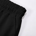 thumbnail image 7 of Girls Casual Shorts Elastic Waist Basic Soft Shorts Slim Fit Breathable Summer Clothing Black 7-8 Years, 7 of 7