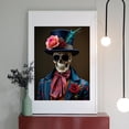 thumbnail image 2 of Diamond Art Kits for Adults - 5d Skeleton In Festive Top Hat Diamond Painting for Adults, Diamond Art for Adults Beginners, Diamond Painting Kits for Adults for Home Wall Decor, 2 of 7
