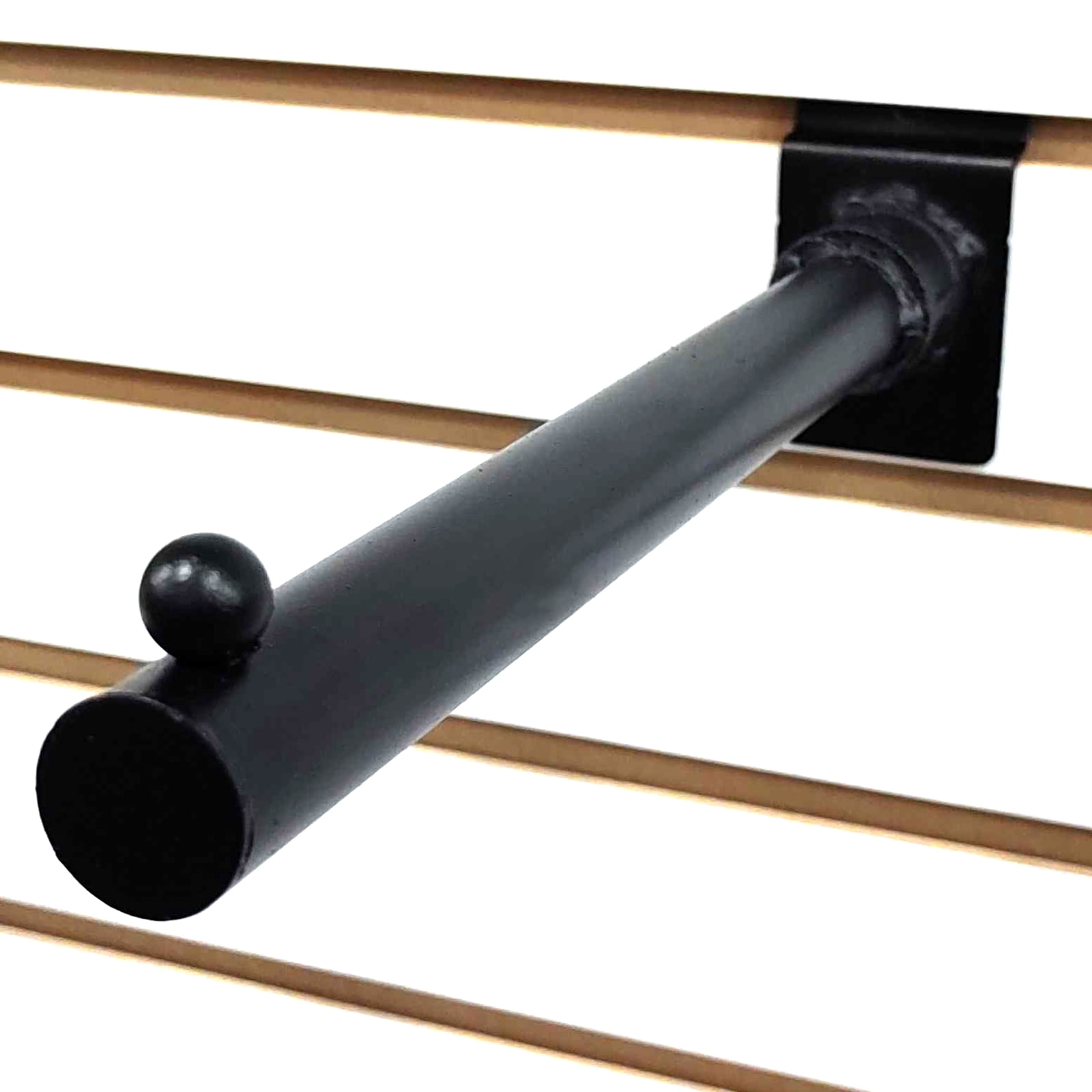 12" Slatwall Pipe Straight Faceout Hook, Heavy Duty Vintage Slatwall