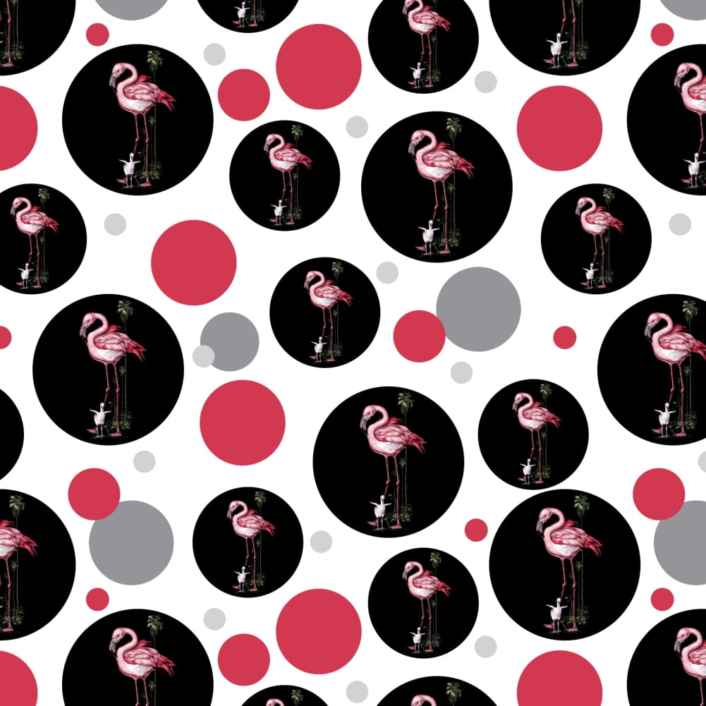 Pink Flamingos Palm Tree Premium Gift Wrap Wrapping Paper Roll