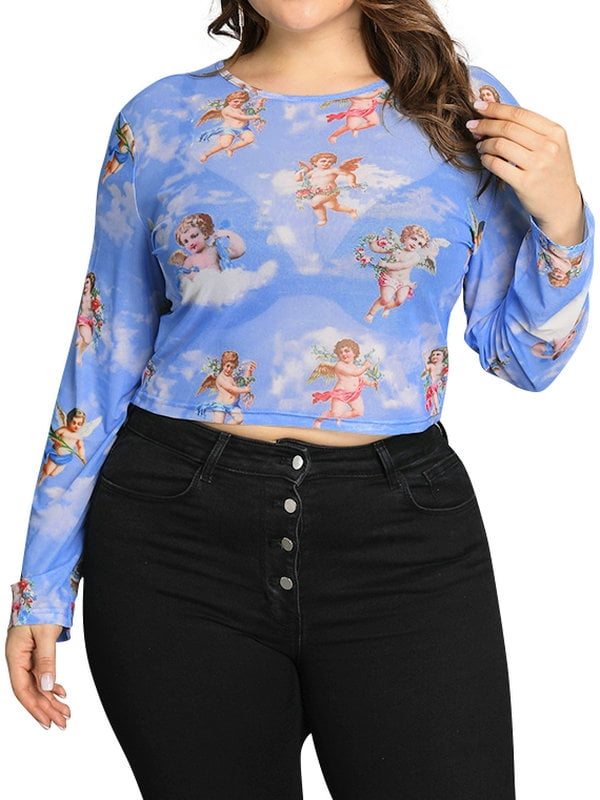 womens plus size tops walmart
