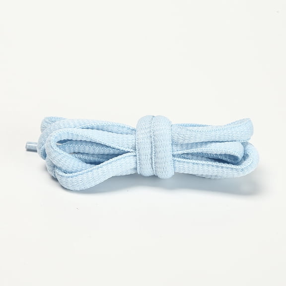 XmhyTop-A Oval Shoe Laces Pair 120cm Half Round Universal Replacement Strings for Sports, Running Daily Shoes,1 pair,Light Blue A