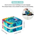 thumbnail image 5 of tie dye Travel Portable Jewelry Organizer: Square Bracelet Holder, Jewelry Display, and Box for Girls and Women, 5 of 6