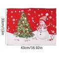 thumbnail image 3 of Clearance! Caoblia Christmas Placemats 13x17" Washable Wipeable Heat-Proof Knitted Placemats for Kitchen, Dining Table, Holiday, Party Decor Supplies, Christmas Decorations, 3 of 6