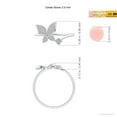 thumbnail image 4 of ANGARA Natural Diamond Butterfly Bypass Ring in 14K White Gold for Women (Size-2.5mm | Color-K | Clarity-I3) | April Birthstone, Birthday, Anniversary, Jewelry Gift for Women | Natural Diamond Ring, 4 of 9