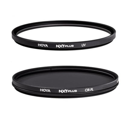 Hoya NXT Plus 72mm 10-Layer HMC Multi-Coated UV Lens Filter Low-Profile Aluminum Frame - With Hoya NXT Plus 72mm 10-Layer HMC Multi-Coated Circular Polarizer Lens Filter
