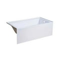thumbnail image 2 of Acrylic 60" x 32" Alcove Soaker Tub, Left-Hand Drain, White, TAS6032L, 2 of 5