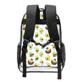 thumbnail image 2 of Susaid Funny Avocado In Mexican Clothes Print Clear Backpack See Through Transparent Plastic Clear Bookbags for School, College, Stadium,Work, 2 of 7