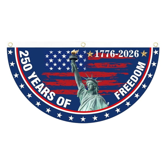 Hanging Outdoor Decor, Outdoor Wall Decor, Fourth of July Party Supplies, American 250Th Anniversary Flag, 1 Pc, Star Spangled Design