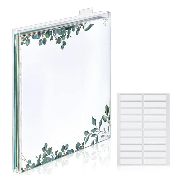 Organizador Almacenamiento Papel para Álbumes Recortes 12x12, Carga Transparente Archivos, Soporte Papel Plástico para Guardar Fotos Papel, Papel Vinilo A