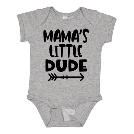 

Inktastic Mama s Little Dude with Arrow Gift Baby Boy Bodysuit