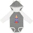 thumbnail image 3 of Inktastic Hippo 1st Birthday Boys or Girls Long Sleeve Baby Bodysuit, 3 of 5