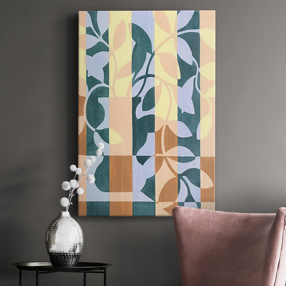 Checkered Cutting II Premium Gallery Wrapped Canvas - Ready to Hang