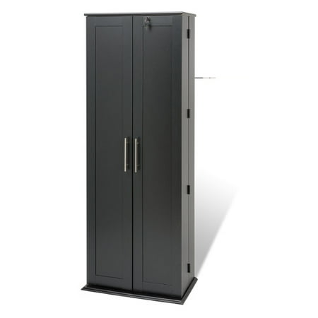 Grande Locking Media Storage Cabinet With Shaker Doors Finish Black Grande Locking Media Storage Cabinet With Shaker Doors Finish Black