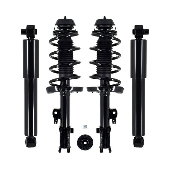 Set 4 Front Quick Complete Strut-Coil Spring-Rear Shock For 2012 2013 KIA Soul Monotube Performance Upgrade