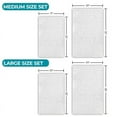 thumbnail image 6 of Superior Venere Floral Scroll Washable Bath Rug, Set of 2, Large, White, 6 of 12