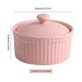 thumbnail image 4 of Ceramic Ramekins Set For Baking Custard Creme Brulee Desserts And Kitchen Tableware Bakeware 5PCS, 4 of 9