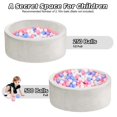 thumbnail image 6 of BEEPRINCESS Foam Ball Pit - Soft Play for Baby Infants and Toddlers Ages 1-3, Round Shape, No Balls Included, White, 6 of 9