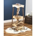 thumbnail image 2 of Amish-Made Pyramid Marble Tower Run Wooden Toy - 39" High - Pack of Marbles Included Walnut and Natural Finish, 2 of 3