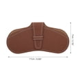 thumbnail image 4 of Unique Bargains Portable Eyeglasses Bag Durable Eyeglasses Storage 1 Pc Brown, 4 of 5