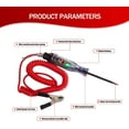 thumbnail image 2 of Pack-1 Car Digital Tester with LED Signal Light, Inductive Tester with 70.8 Inches Retractable Spring Wire, Universal DC 3V/6V/12V/24V Automotive Test Pen for Car Truck Motorcycle (Red), 2 of 5