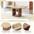 thumbnail image 6 of StnTalk Small Space Dining Table Set for 4, 59"-71" Expandable Kitchen Table Set, Apartment Dining Room Table with 4 Chairs & Storage, 6 of 10