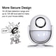 thumbnail image 5 of Alarma con sensor de movimiento de 120dB - Sistema de alarma inalámbrico con control remoto Ideal para tiendas, oficinas, seguridad en el hogar Zhivalor FLD-4204, 5 of 9