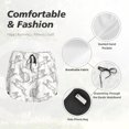 thumbnail image 6 of Lsque Hand Drawn Rabbit Printed Women's Running Shorts with Liner Pockets,Elastic Quick Dry Workout Athletic Gym Yoga Shorts,Womens High Waist Shorts-XX-Large, 6 of 9