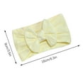 thumbnail image 4 of Nrmvnmi 3PC Solid Color Soft Cute Bowknot Headbands with Hair Bows Head Wrap Hair Accessories For Newborn Baby Girls Infant Toddlers Kids, 4 of 6