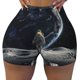 thumbnail image 2 of Fotbe Astronaut Standing In The Moon Shorts Sin Costuras – Shorts Deportivos de Cintura Alta para Mujer, Elásticos para Gimnasio, Yoga, Running o Ciclismo-Small, 2 of 8