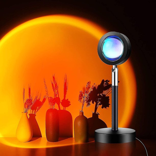 Proyector de lámpara de puesta de sol Led S16 estático S Rainbow Sunset Usb Rainbow Sunset lámpara para cine tema cama R