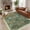 Green, variant on Nanan 2x6 Vintage Floral Washable Rug, Non-Slip Stain Resistant Low Pile Carpet for Living Room Bedroom Kitchen, Pink