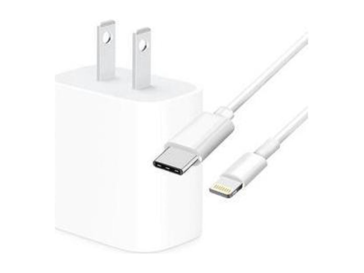 4XEM 4XIPADKITC6 White iPad Kit with 20W Charger and 6FT USB Type C to 8 Pin Cable