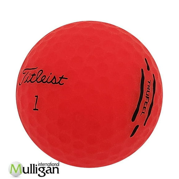 Mulligan - 48 Titleist Trufeel 2024 5A Recycled Used Golf Balls, Red