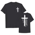 thumbnail image 2 of Tshirts for Kids Boys Kids Inspirational Letter Print Crew Neck T Shirt Casual Baby Tees Black 12-13 Years, 2 of 3