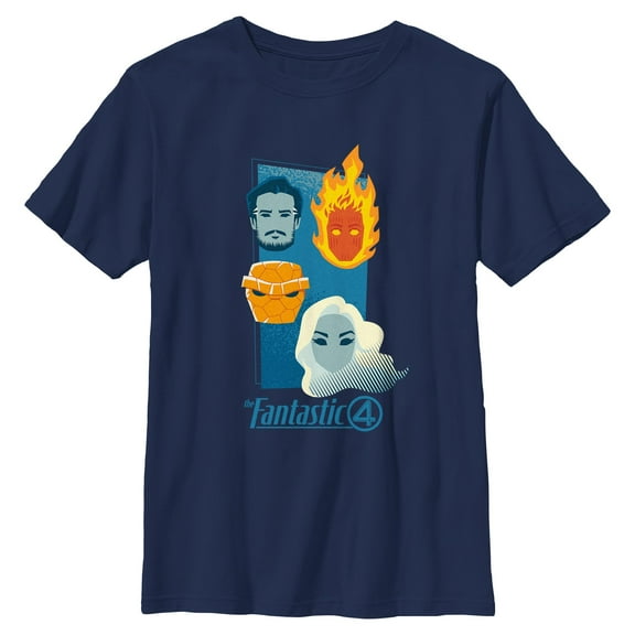 Boys The Fantastic Four: First Steps Floating Heads T Shirt