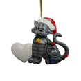 thumbnail image 1 of EZLIFE Adorno navideño con forma de gato, adorno colgante para Navidad, GXA X6D3, 1 of 7